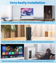 Load image into Gallery viewer, Superior 4K HD TV Antenna - 1800+ Mile Range, Outdoor/Indoor Use, Easy Install