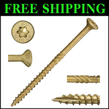 Load image into Gallery viewer, Professional Grade Tan XL1500 Coated Deck Screws, 25lb with Type 17 Point Design