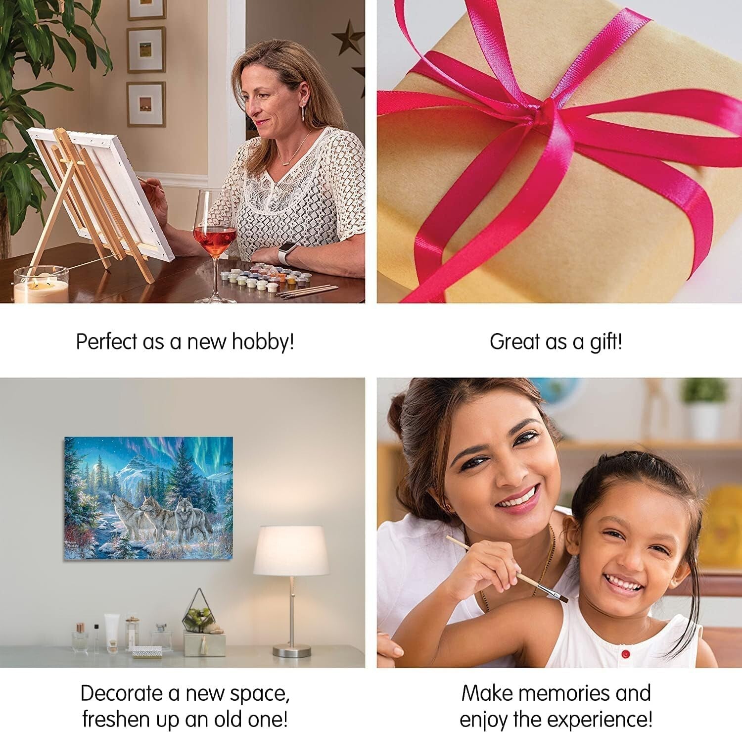 Moonrise Song Paint by Numbers - Elegant Art Kit for Adults with Acrylic Options