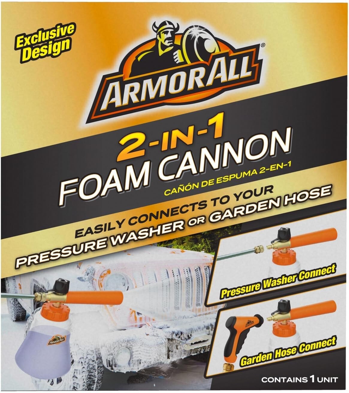 2-in-1 Foam Cannon Kit for Ultimate Car Cleaning - Hose & Washer Compatible