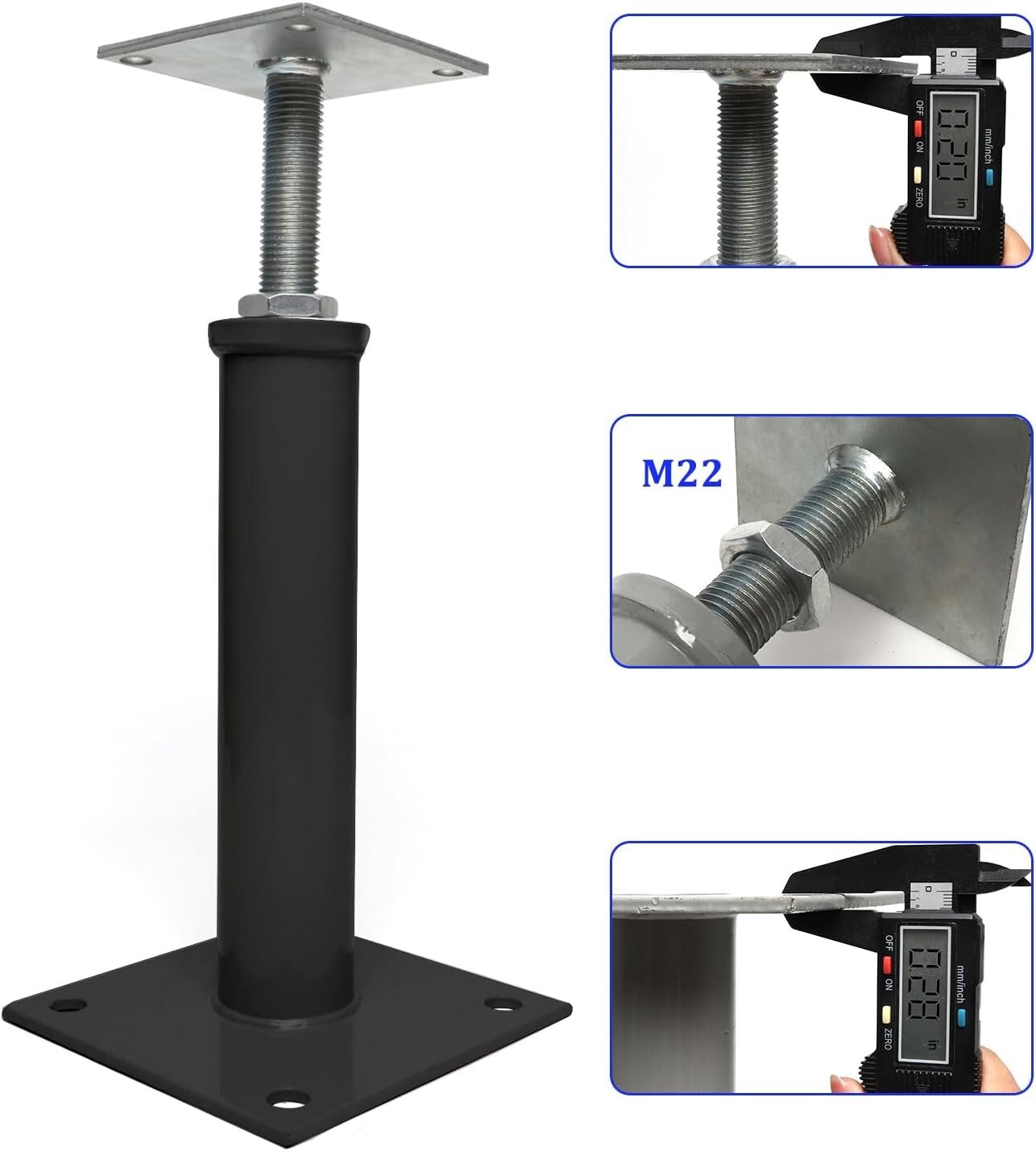 Versatile Adjustable House Jacks - Temporary Support for Heavy-Duty Areas, 4 PCS