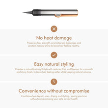 Load image into Gallery viewer, Compact Airstrait Straightener with Nickel &amp; Glass, 1600W for Effortless Styling