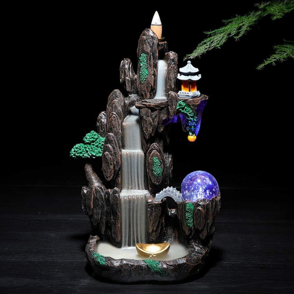 Elegant Waterfall Incense Holder with Long-Lasting Aroma - Unique Home Ornament