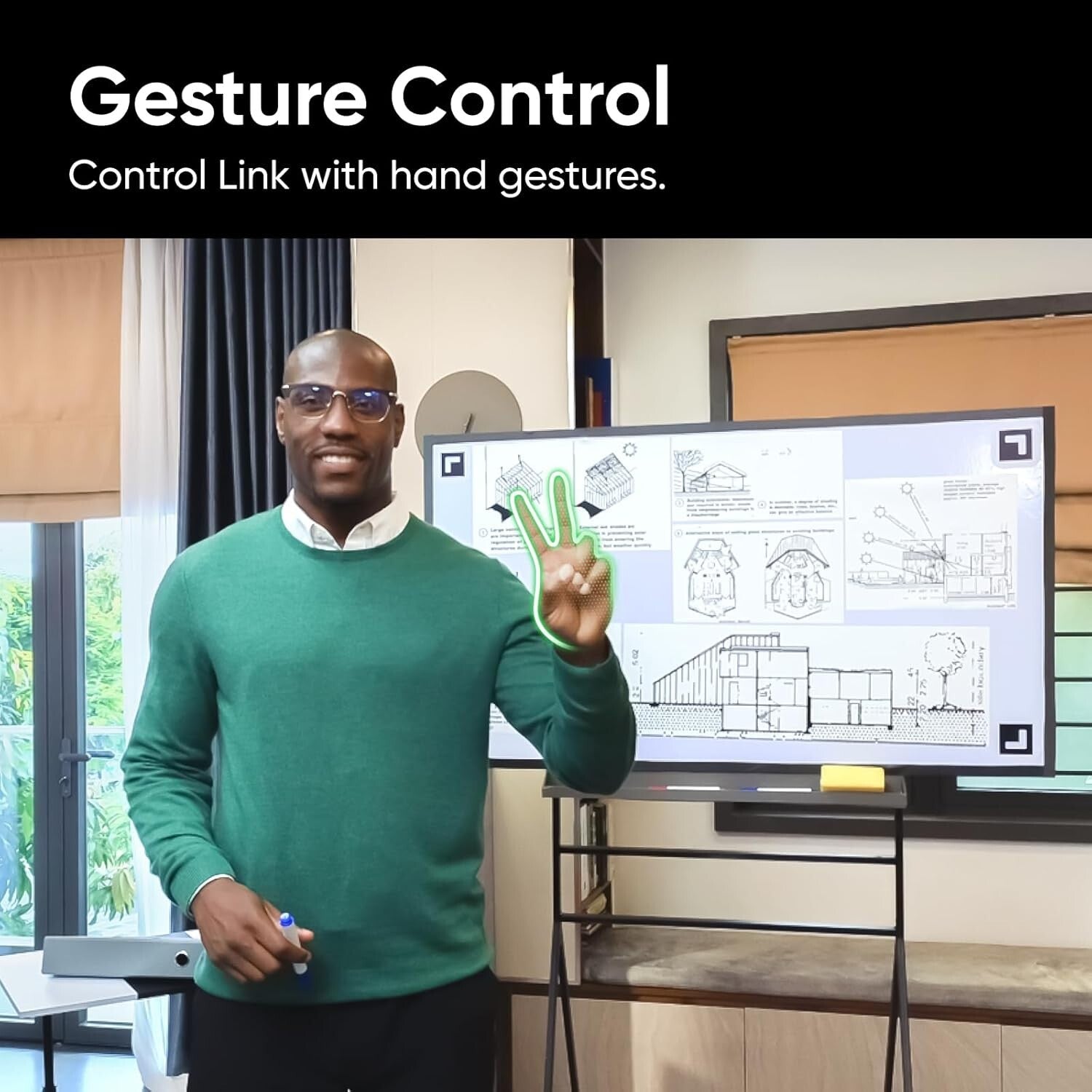 Compact 4K Webcam with Gesture Control & AI Tracking for Seamless Streaming