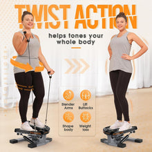 Load image into Gallery viewer, Stair Exercise Machine w/ LED Monitor &amp; Hydraulic System - 330lbs Weight Limit