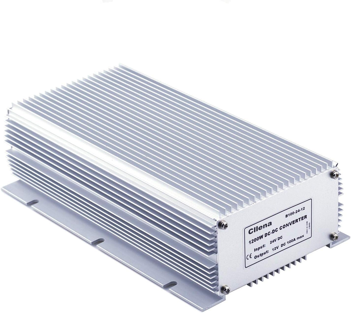Efficient DC 24V to 12V 100A Step-Down Converter - Weatherproof Power Supply