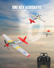 Load image into Gallery viewer, 4 Channel RC Airplane P51D Mustang with Gyro &amp; 3 Flight Modes - Easy to Fly!