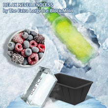 Load image into Gallery viewer, Reusable Silicone Ice Cube Trays - 4 Large Molds for Ice Baths &amp; Outdoor Fun