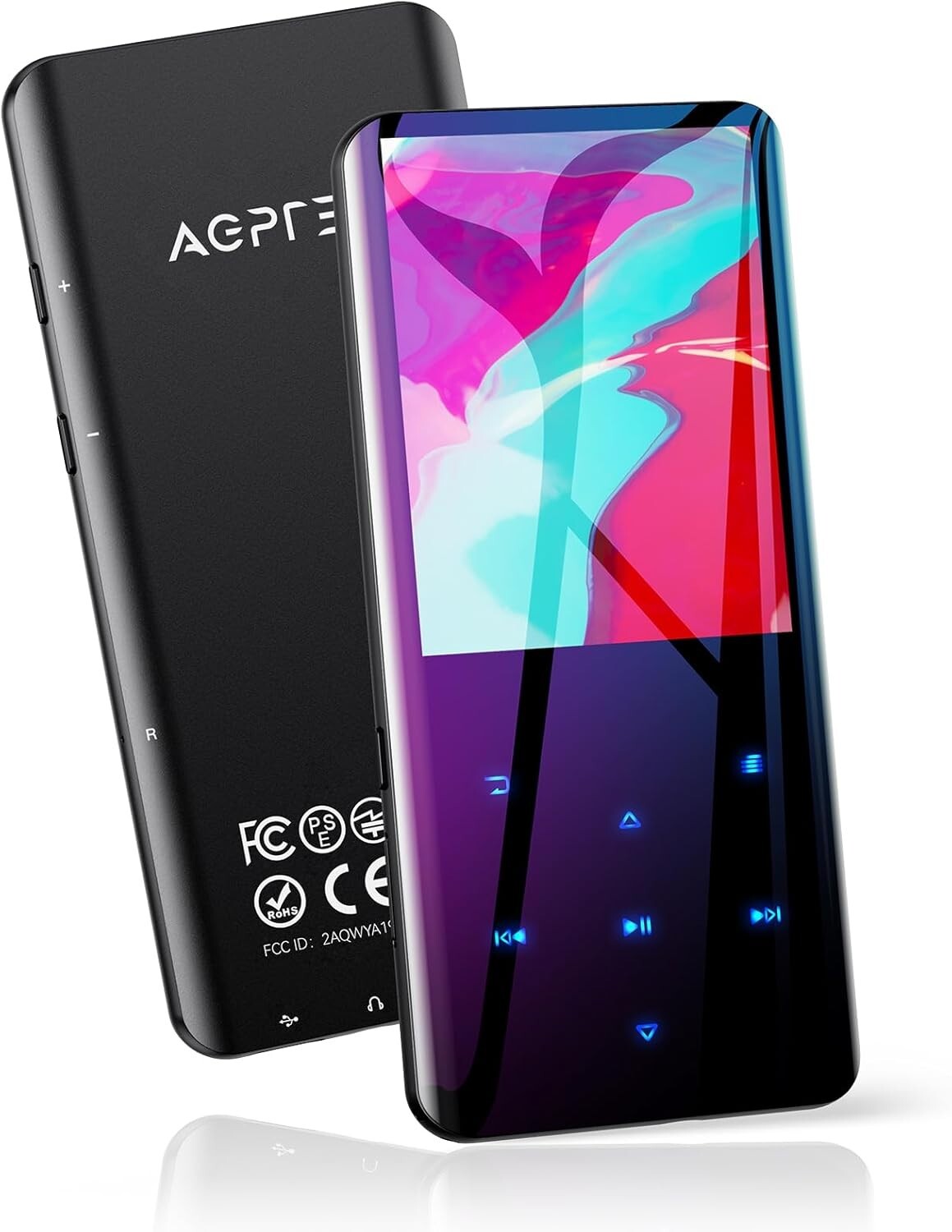 High-Capacity MP3 Player with Bluetooth, Built-in Speaker & FM Radio