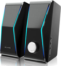 Load image into Gallery viewer, 4-Unit Bluetooth HiFi Speakers with Rich Bass Diaphragms &amp; Colorful RGB Lights