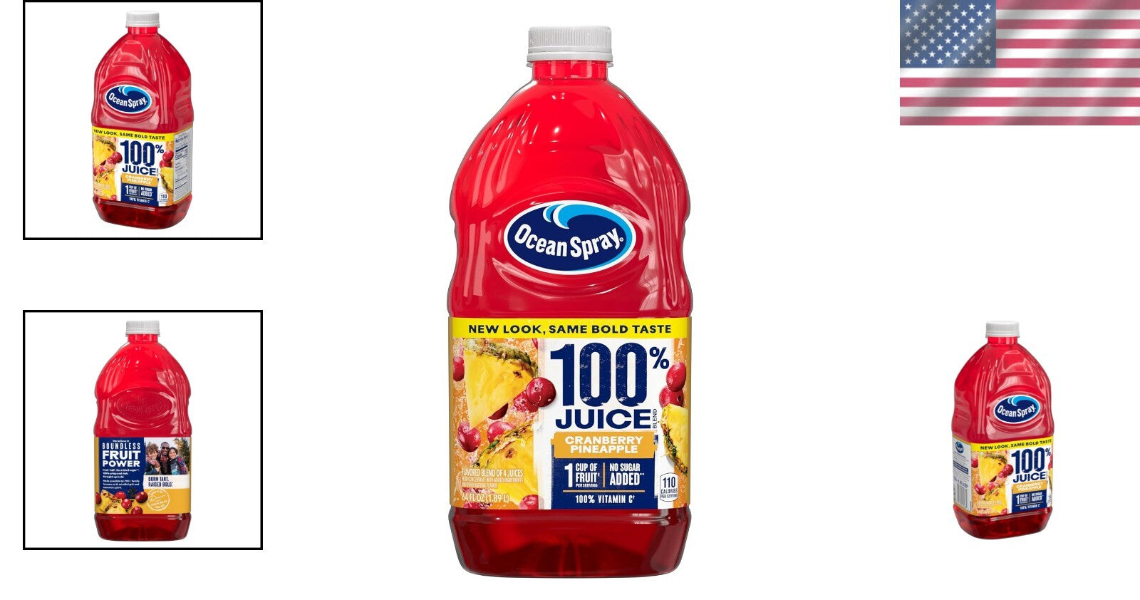 100% Juice Cranberry Pineapple Blend - 8 Bottles of Refreshing Satisfaction