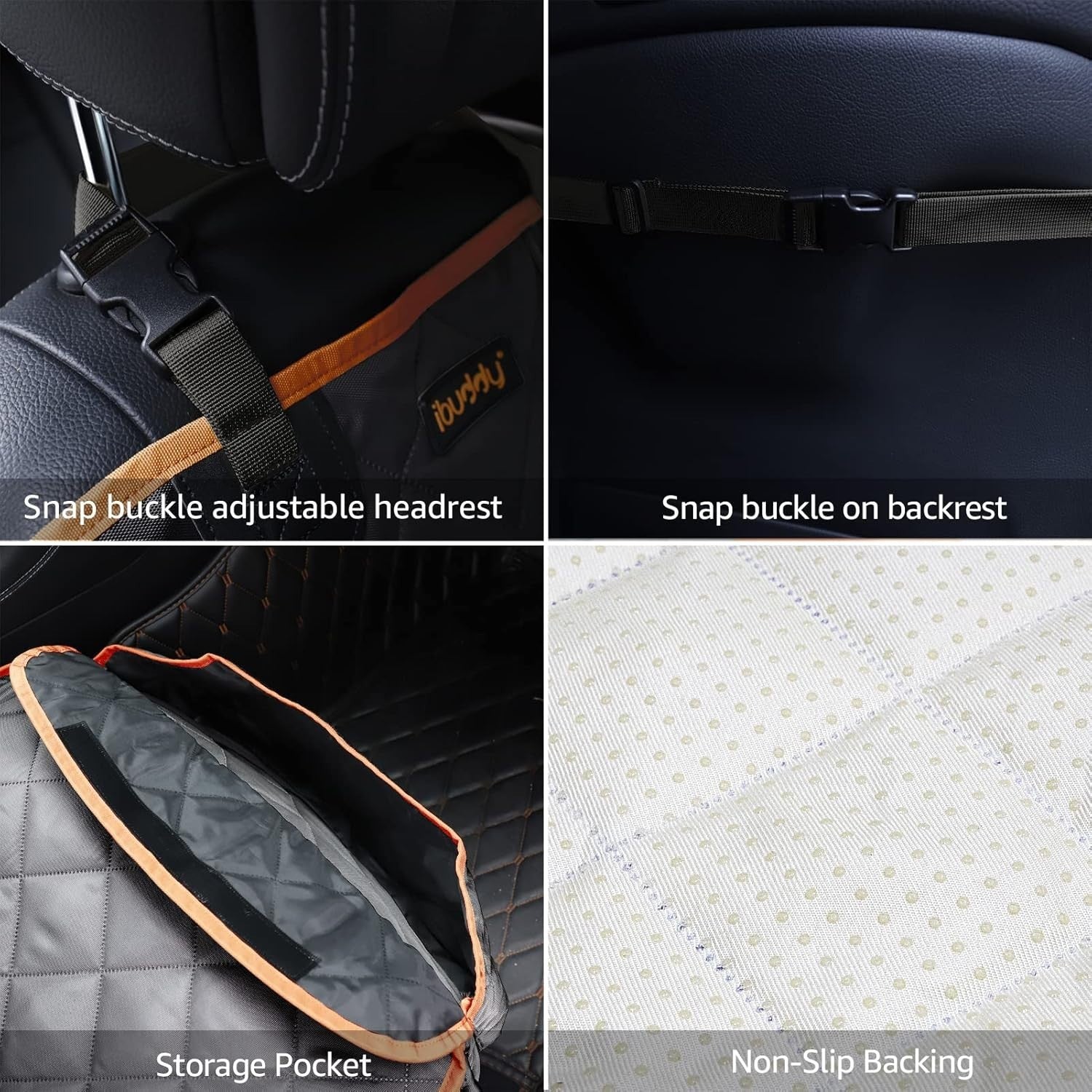 Lightweight Waterproof Dog Seat Cover with Side Flaps for Maximum Protection