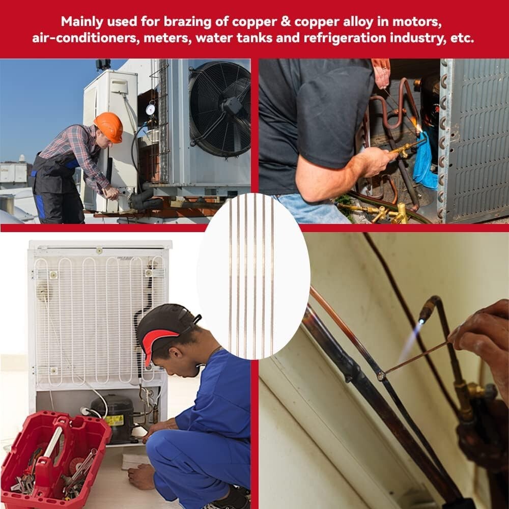 Reliable 5% Silver Phos Solder Rods - 20 Pack for Versatile Welding Solutions