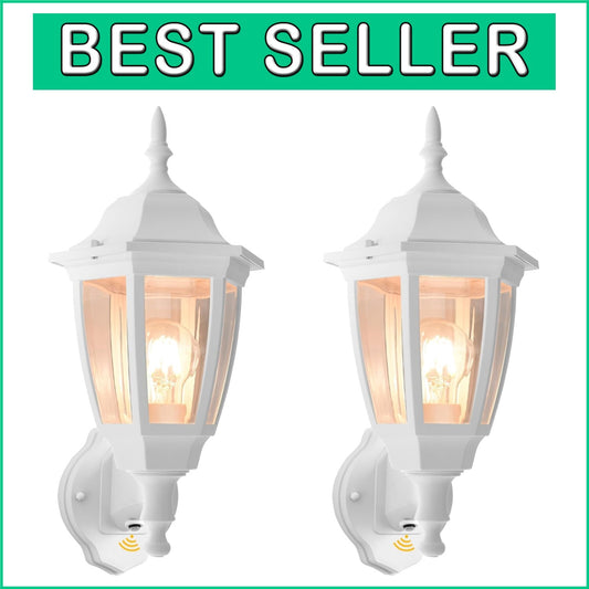 2-Pack LED Outdoor Wall Lights with Dusk to Dawn Sensor – Modern Home Solution