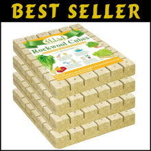 Load image into Gallery viewer, Natural Fiber 2-Inch Rockwool Cubes for Hydroponics - Perfect Seedling Starting