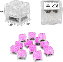 Load image into Gallery viewer, Glow-in-the-Dark Pink LED Ice Cubes - Perfect for Weddings and Celebrations