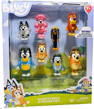 Load image into Gallery viewer, Bluey Family and Friends 8-Pack: Articulated 2.5-Inch Collectible Figures