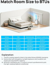 Load image into Gallery viewer, Energy-Efficient 12000 BTU Portable AC - Adjustable Cooling &amp; Drain-Free Design