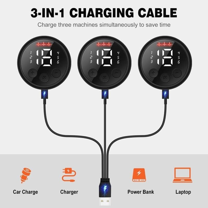 Ergonomic Abdominal Stimulator - Rechargeable & Lightweight Home Fitness Tool