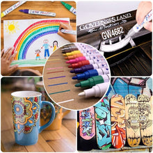 Load image into Gallery viewer, Versatile 54 Color Paint Marker Set - Ideal for Rock, Glass and Fabric Projects