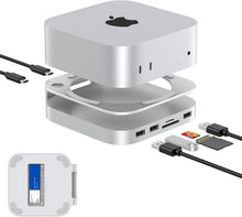Load image into Gallery viewer, Premium Aluminum Dock for Mac Mini M4 - 8TB SSD Enclosure &amp; USB 3.1 Connectivity
