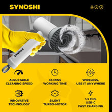 Load image into Gallery viewer, Cordless Electric Spin Scrubber with 3 Heads - Effortless Power Cleaning Brush