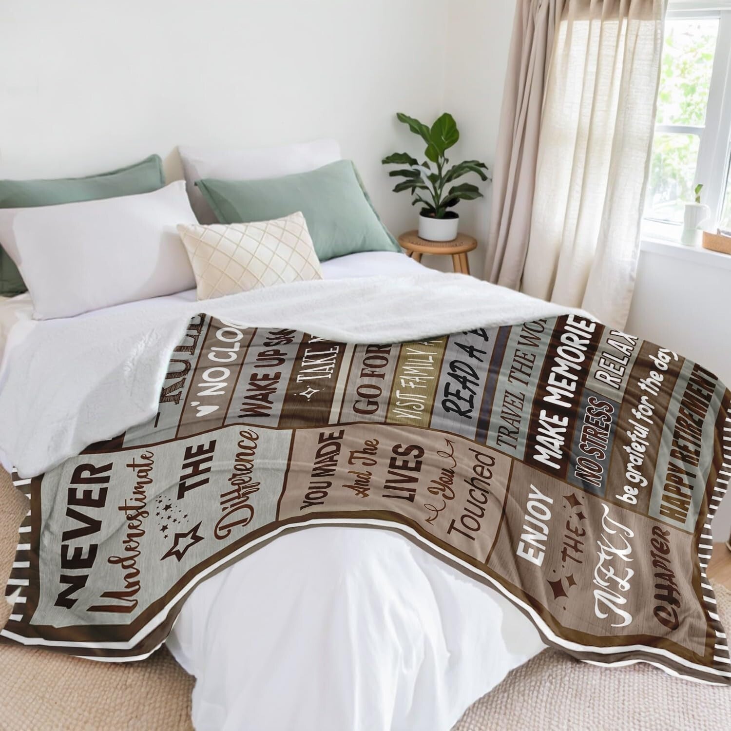 Soft and Lightweight Happy Retirement Blanket 60"x80" for Memorable Farewells