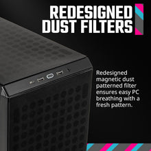 Load image into Gallery viewer, Versatile Micro-ATX Case with Edge-to-Edge Glass &amp; Efficient Cable Management