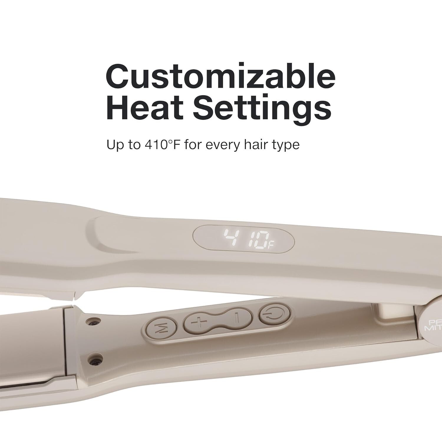 Versatile Adjustable Heat 1.25" Flat Iron - Ceramic Plates for Shiny Hair