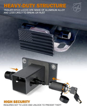 Load image into Gallery viewer, Universal Fit 2" Tow Hitch Receiver Cover with Scratch-Resistant American Flag