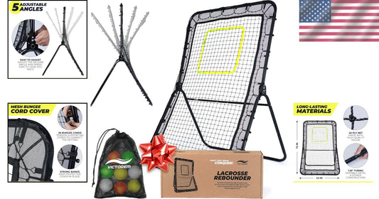 Durable 6x4 Ft. Rebounder Net for Lacrosse, Volleyball & Softball Training