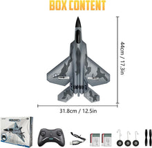 Load image into Gallery viewer, F-22 RC Airplane: Durable Foam Glider with 4-Directional Control for Fun Flying