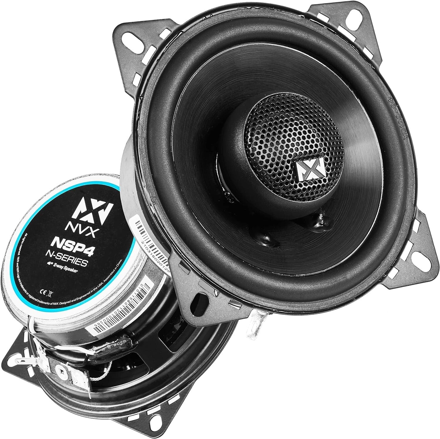 Durable 300W 4-Inch Coaxial Car Speakers - Easy Install for Ultimate Sound