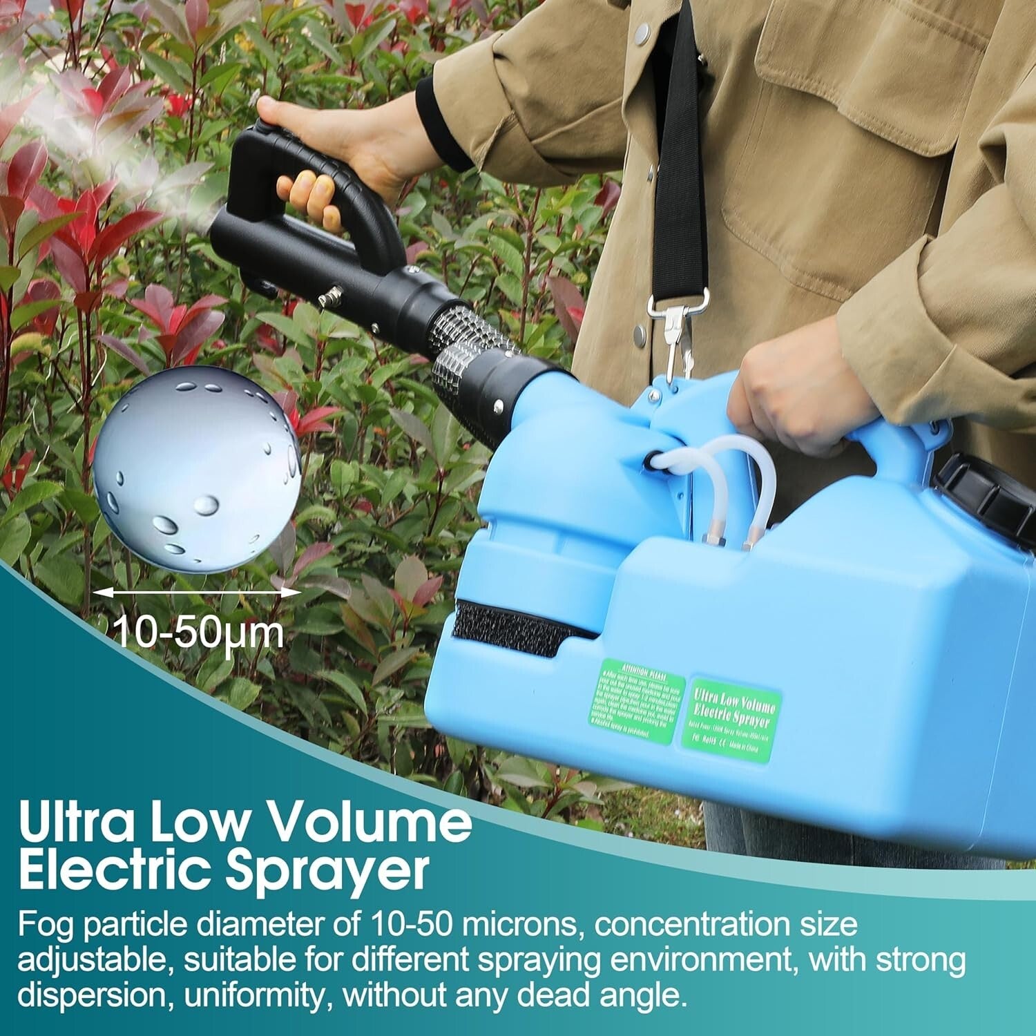 Adjustable Grit Electric ULV Sprayer - Ideal for Homes, Farms & Schools