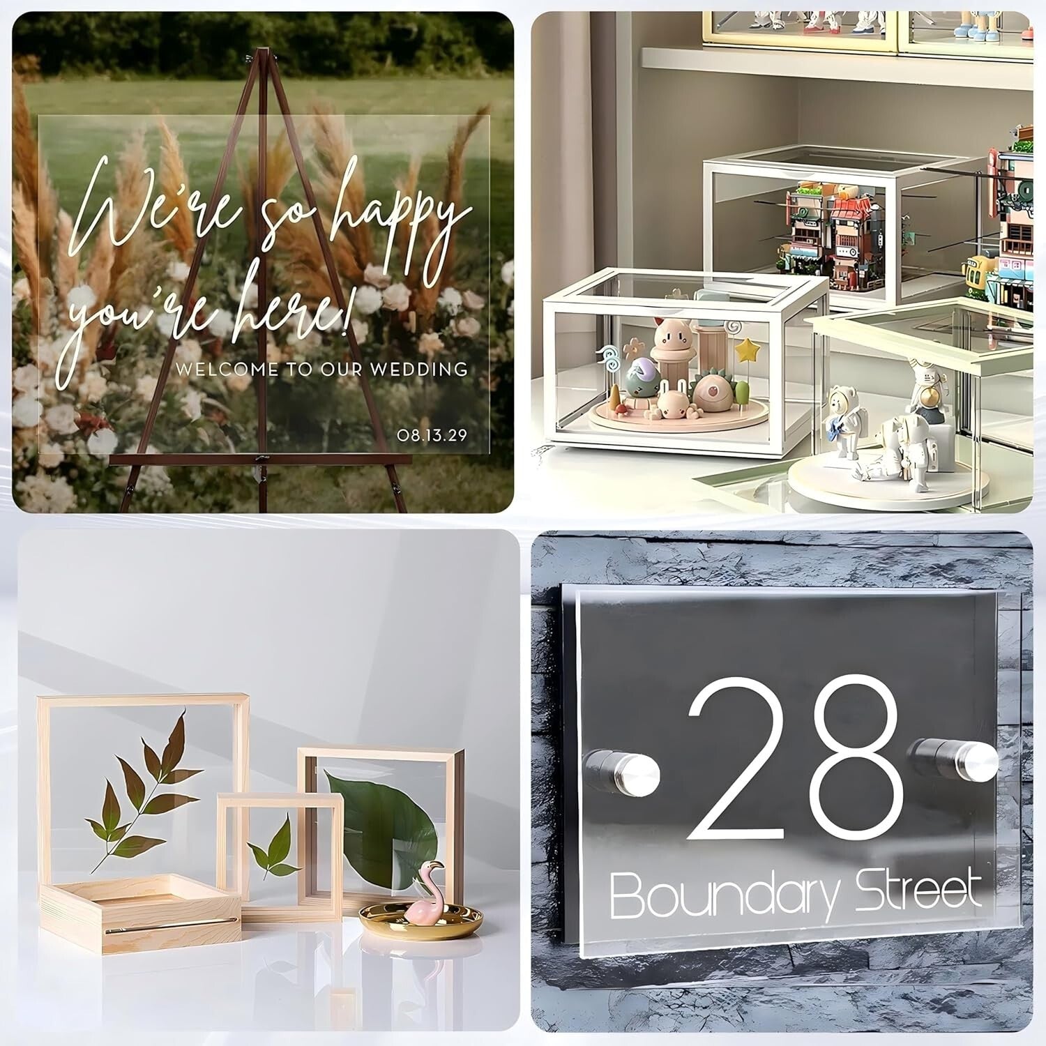 Durable 24x36" Clear Cast Acrylic Sheets - 1/8" Thick Plexiglass - 2 Pack