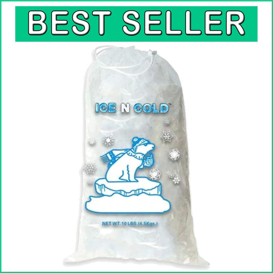 Durable Drawstring Ice Bags 10lb Capacity | 400ct Portable Storage Solution