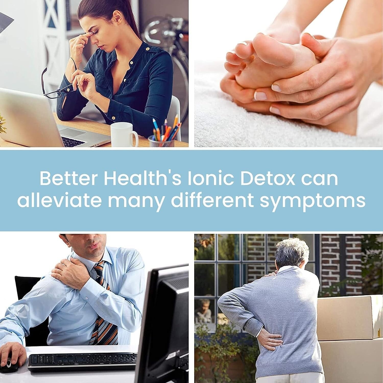 Elegant Ionic Foot Spa Detox Machine with Sea Salt & Reusable Arrays, 12QT