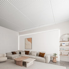 Load image into Gallery viewer, Versatile 24x48in 3D Slat PVC Wall Panels - 12 Packs for Stunning Interiors