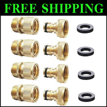 Load image into Gallery viewer, Heavy-Duty Garden Hose Quick Connect Set - 3/4 Inch GHT, 8 Pieces with Warranty
