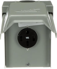 Load image into Gallery viewer, Weatherproof 50A RV Outlet with GFCI - Safe Temporary Power Supply Solution
