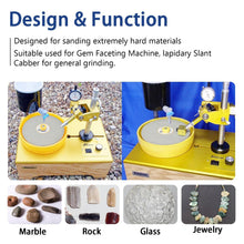 Load image into Gallery viewer, Premium 4-Pack Diamond Flat Lap Discs 8" - Ideal for Gem Faceting and Polishing