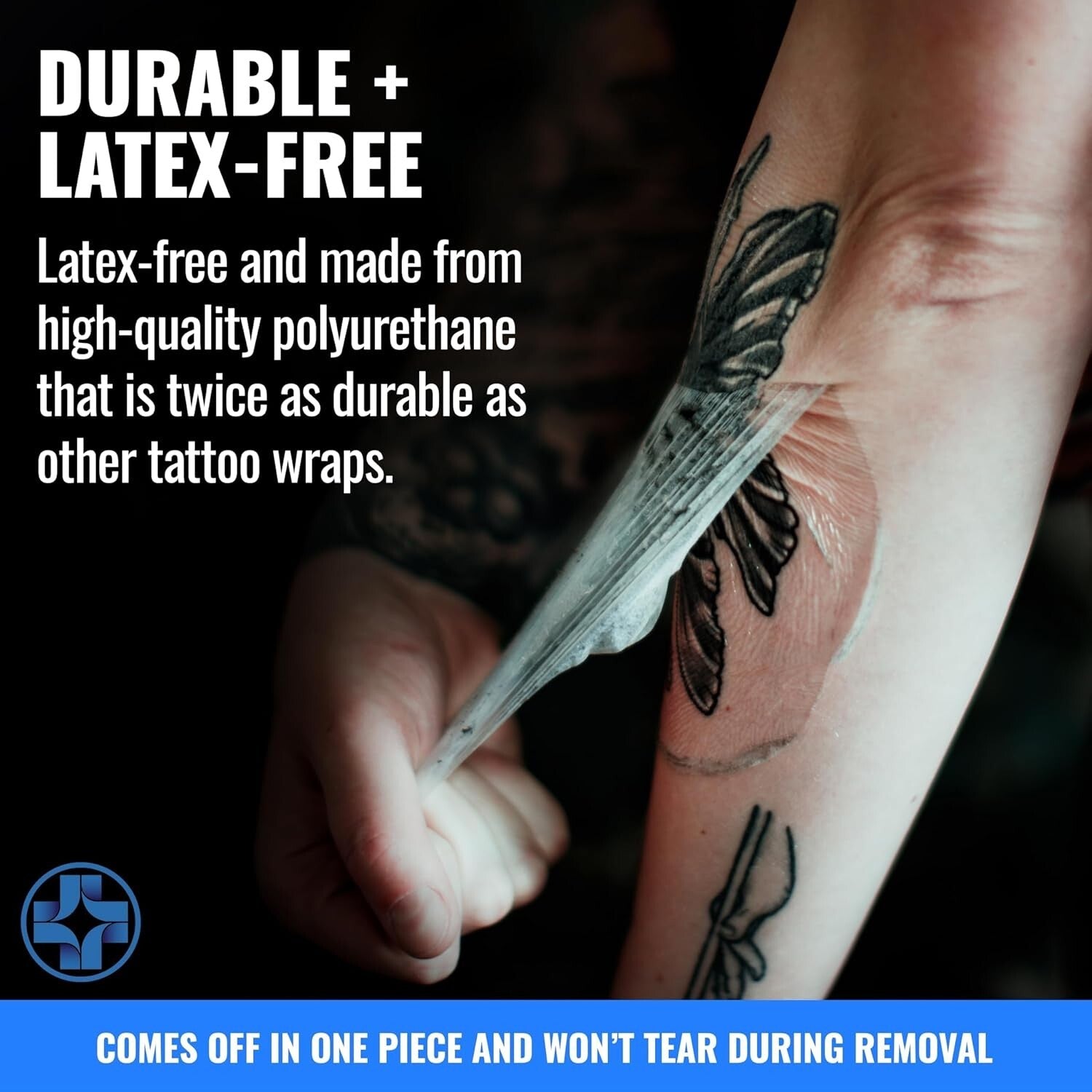 Extra Large Tattoo Aftercare Bandage Roll, 10.2in x 8yd - Waterproof & Sterile