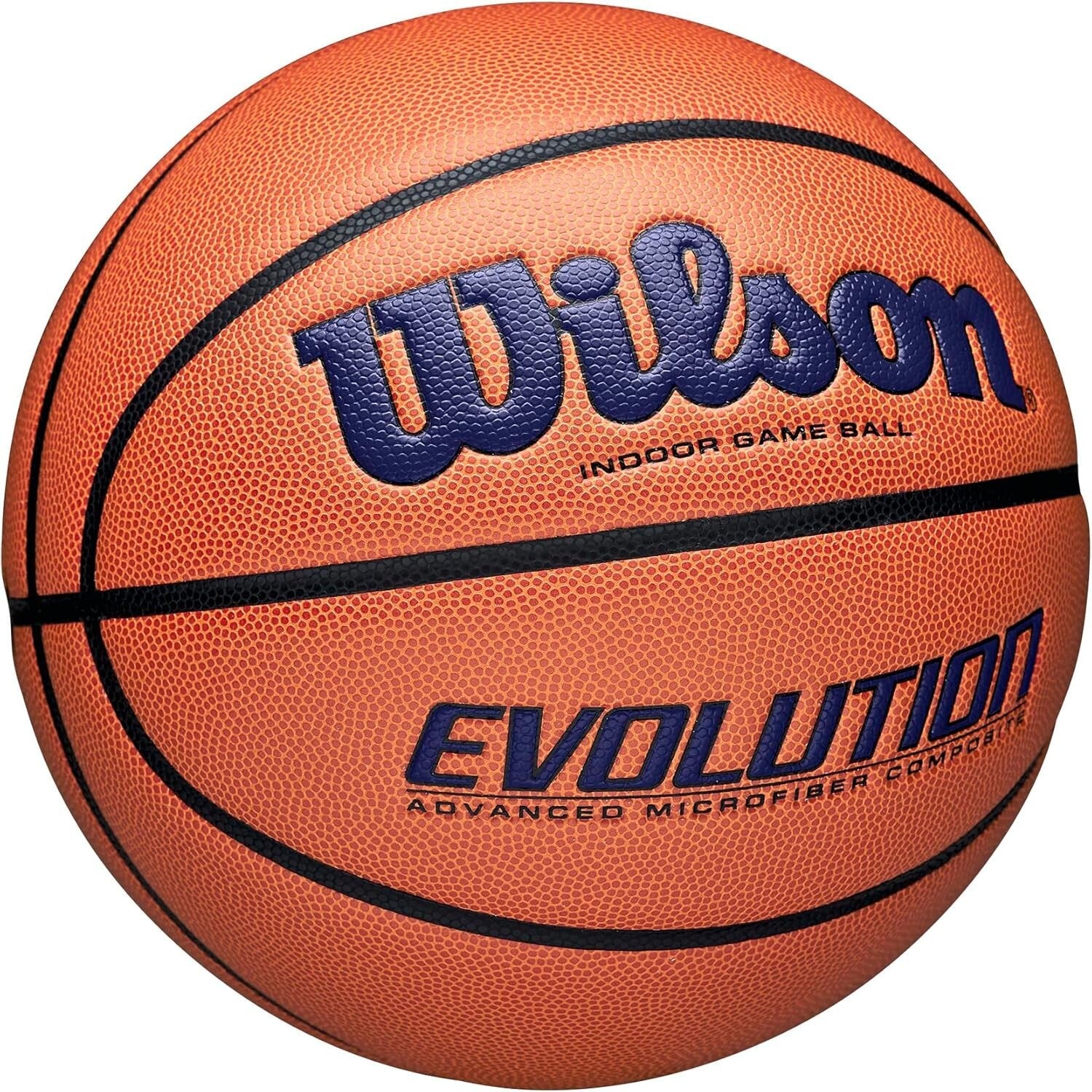 NFHS Approved Evolution Basketball - Size 5, 6, 7 with Pebbled Grip Surface