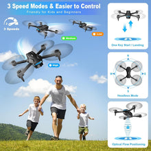 Load image into Gallery viewer, All-in-One Foldable Drone with 1080P Camera, Carry Case &amp; Extended Battery Life