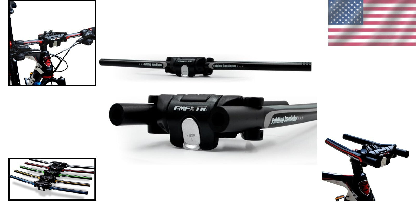 Stylish Folding Scooter Handlebar with 90° Telescopic Design - Multiple Colors