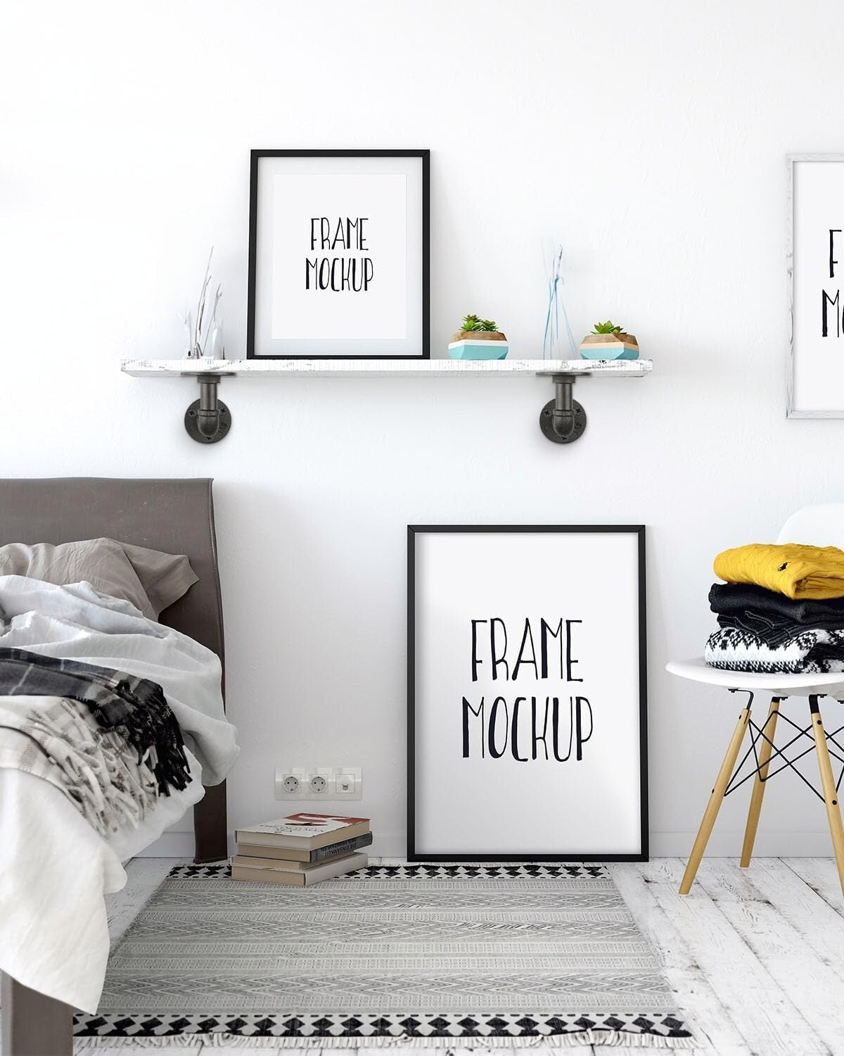 Waterproof 4x4 Inch Shelf Bracket Set - Complete 12 Pack for Easy Installation