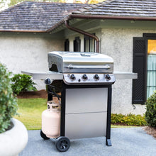 Load image into Gallery viewer, Performance Series 4-Burner Propane Gas Grill with Side Burner - Stainless Steel