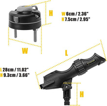 Load image into Gallery viewer, Durable 360-Degree Adjustable Fishing Rod Holder - Perfect for Kayaks &amp; Boats