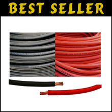 Load image into Gallery viewer, Heavy-Duty 1/0 Gauge 50ft Total Copper Battery Cable for Automotive &amp; Solar Use