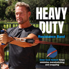 Load image into Gallery viewer, Adjustable Resistance Bands Set with Patented Snap Tech - Safe &amp; Durable Workout
